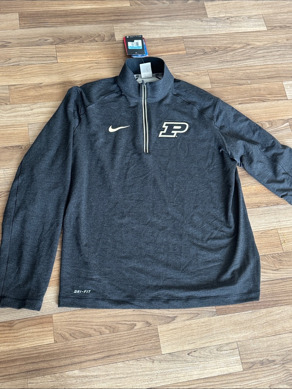 Nike Black Purdue Dri-FIT Quarter-Zip Pullover